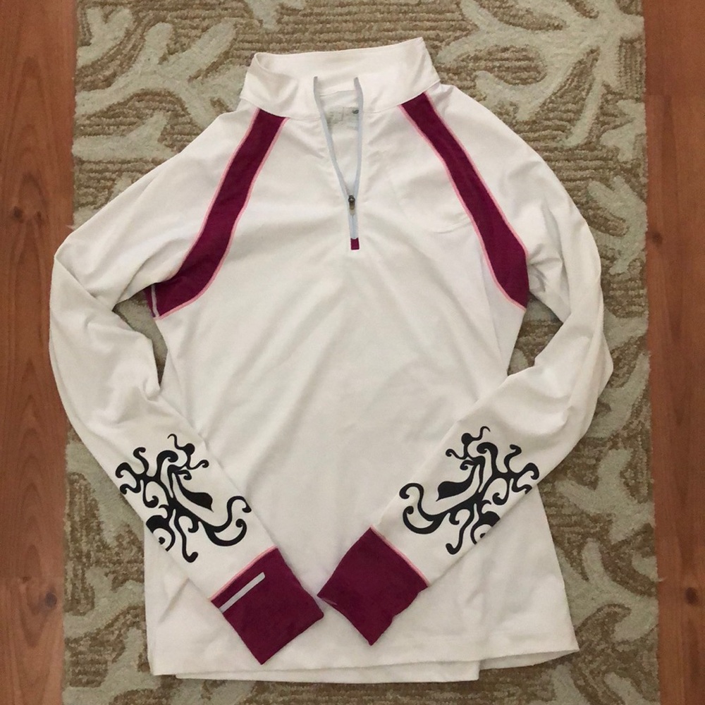 Half zip run top